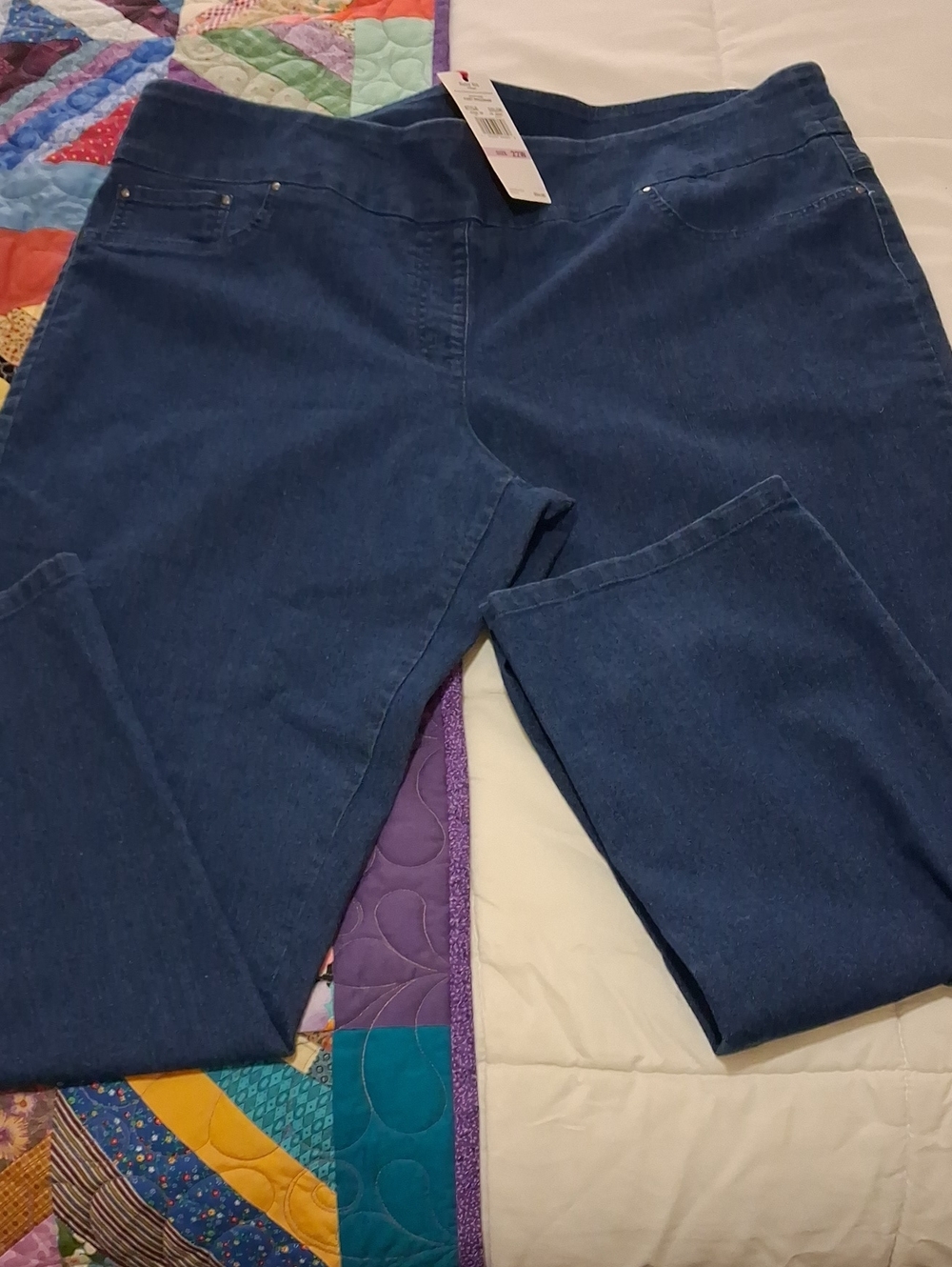 Ruby Rd. Dark Blue Stretch Pants Size 22